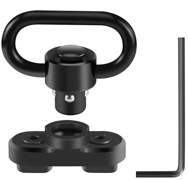 TakTak M-Lok QD Sling Swivel with 3 Hole Mount - Black-0