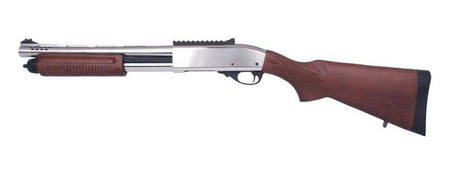 Golden Eagle 8885 Shotgun Replica - Real Wood/Silver-0