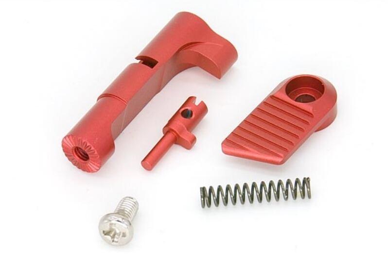 AIP Tokyo Marui Hi Capa GBB Airsoft Magazine Catch Set - Red-0