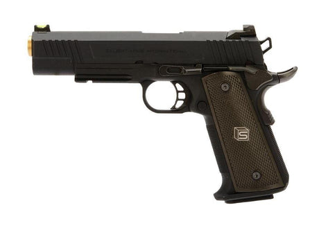 Salient Arms International by EMG 1911 RED Gas Pistol (Gold Barrel - Black - SA-RD0100)-1