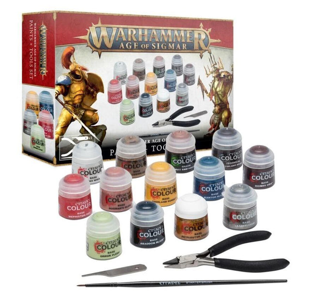 Warhammer Age of Sigmar: Paint + Tools Set-0