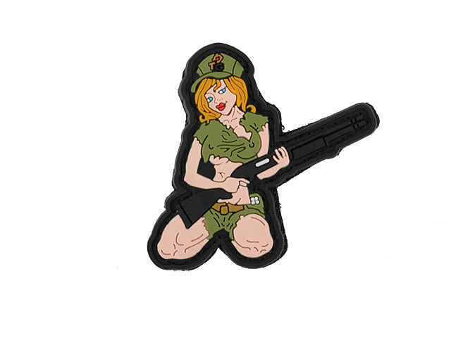 8Fields Shotgun Girl PVC Patch