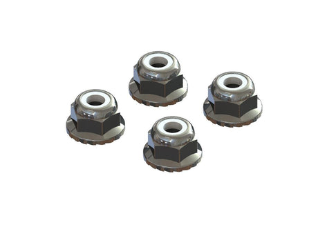 Arrma Flanged Nyloc Locknut - 4mm-0