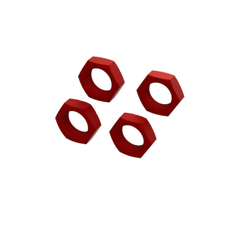 Arrma Aluminium Wheel Nuts - 24mm Red-0