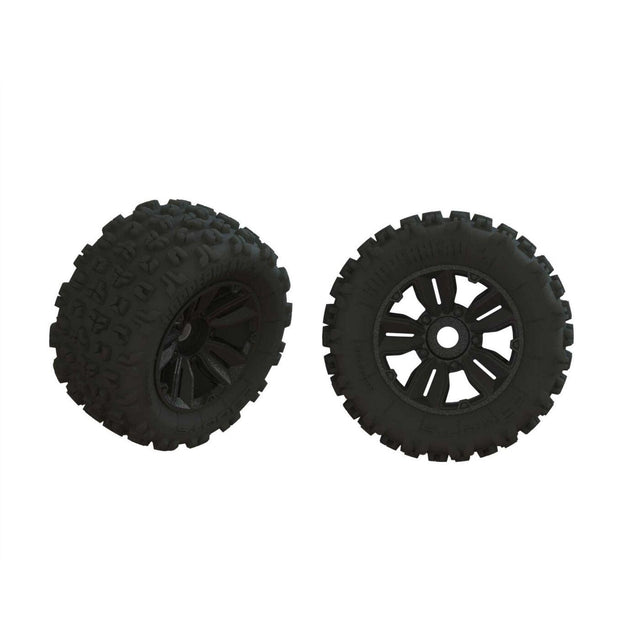 Arrma Dboots 'Copperhead2 S-Block MT' 8S Tire Set Glued-0