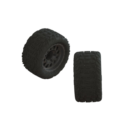 Arrma 1/10 dBoots 'Katar' MT Pre-Mounted Tire - 14mm Hex-0