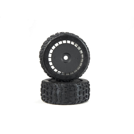 Arrma dBoots Katar T Belted 6S Tyre Set Glued - Black-0